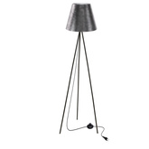 Lampa podłogowa PLATINO trójnóg z abażurem do salonu 1-punktowa