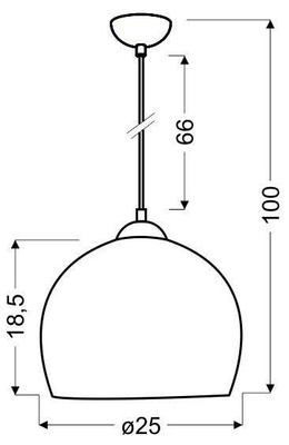 Lampa wisząca Student kula metalowa różowa pojedyncza do salonu E27
