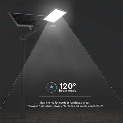 20W Lampa Uliczna LED Solarna /  Bateria: 40AH LiFePO4 / Barwa: 6500K