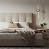 Lampa wisząca Kelly szklana złota z kloszem dymionym LED 8W 2700K do salonu