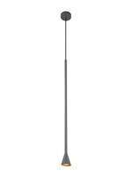 Lampa wisząca tuba Tucson szara metalowa GU10 pojedyncza