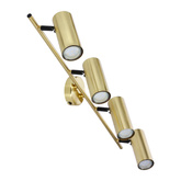Lampa sufitowa Colly złota listwa regulowana 4-punktowa do salonu