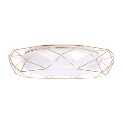 Plafon LED Sven okrągły do salonu 43cm 24W złoty 4000K