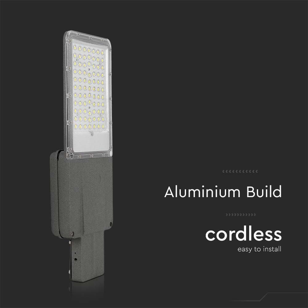 30W Lampa Uliczna LED Solarna /  Bateria: 60AH LiFePO4 / Barwa: 4000K