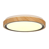 Plafon LED Aflo okrągły drewniany 38 cm 24W 3000-6000K zmienna barwa światła