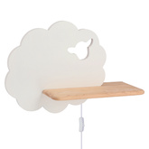 Kinkiet IQ kids Sheep do pokoju dziecięcego z półką LED neutralna biała