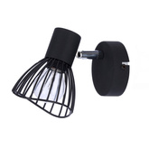 Kinkiet Fly czarny metalowy regulowany loftowy do salonu E14