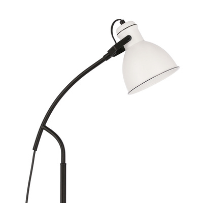 Lampa podłogowa Zumba łukowa regulowana do salonu 1-punktowa metalowa