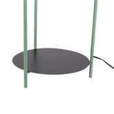 Lampa podłogowa Walk z półką do salonu 1-punktowa metalowa
