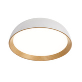 Plafon LED CALABRIA okrągły do kuchni i łazienki 40 cm 4000K biało-drewniany