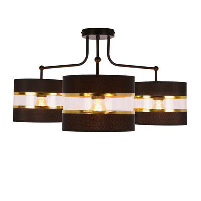 Lampa sufitowa Andy z abażurami 3-punktowa do salonu