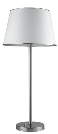 Lampka nocna Ibis srebrna z abażurem E14 40W klasyczna