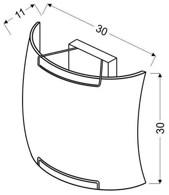 Plafon Spring kwadratowy do kuchni i łazienki 30 cm fioletowy E27