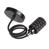 Zawiesie metalowe czarne lampa wisząca oprawa E27 31-04901