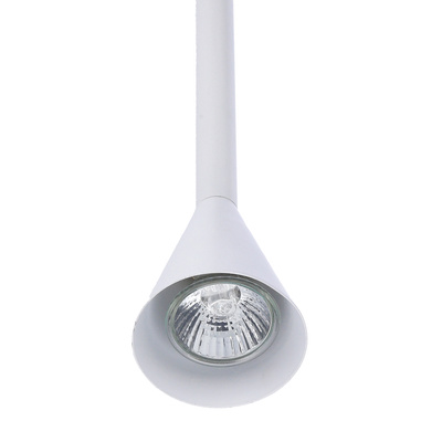 Lampa wisząca tuba Tucson biała metalowa GU10 regulowana wysokość