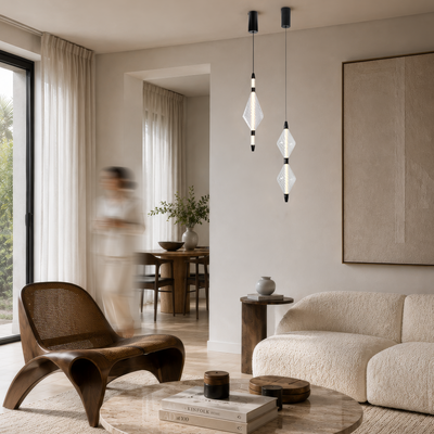 Lampa wisząca Vita szklana czarna z podwójnym kloszem LED ciepła barwa światła 2700K