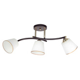 Lampa sufitowa Greco ze szklanymi kloszami 3-punktowa do salonu