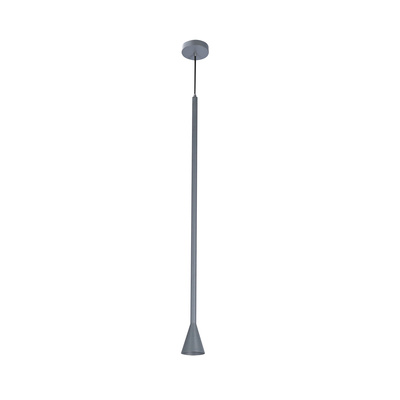 Lampa wisząca tuba Tucson szara metalowa GU10 pojedyncza