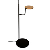 Lampa podłogowa Vanity z półką do salonu z kloszem E27 IP20