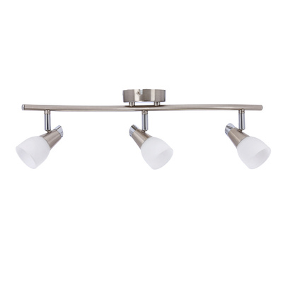 Lampa sufitowa SELIA listwa ze szklanymi kloszami regulowana 3-punktowa