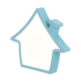 Lampka House IQ Kids domek LED do pokoju dziecięcego niebieska