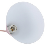 Lampa wisząca Voss Ledea stożek różowo-biały metalowa pojedyncza do kuchni