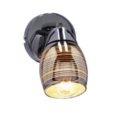 Kinkiet Milton regulowany metalowy chrom do salonu nad lustro E14