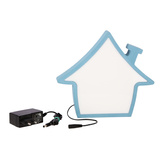 Lampka House IQ Kids domek LED do pokoju dziecięcego niebieska