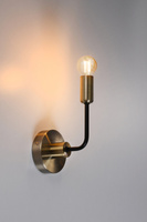 Kinkiet Saga loft metalowy czarno‑patynowy do salonu i sypialni E14 IP20