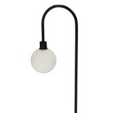 Lampa podłogowa Vanity z półką do salonu z kloszem E27 IP20