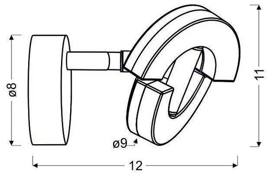 Kinkiet chrom LED lampa ścienna Morris 91-67470