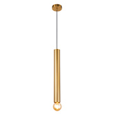 Lampa wisząca tuba Austin złota metalowa E27 50 cm