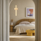 Lampa wisząca Puras G ze szklaną ozdobą pojedyncza LED 15W 3000K do salonu