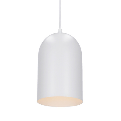 Lampa wisząca Oss Ledea owalna biała do jadalni nad stół 1xE27 metalowa