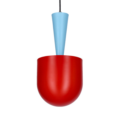 Lampa wisząca Visby Ledea metalowa kolorowa do salonu 1 płomienna E27