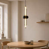 Lampa wisząca Kelly szklana złota pojedyncza do salonu LED 8W 2700K