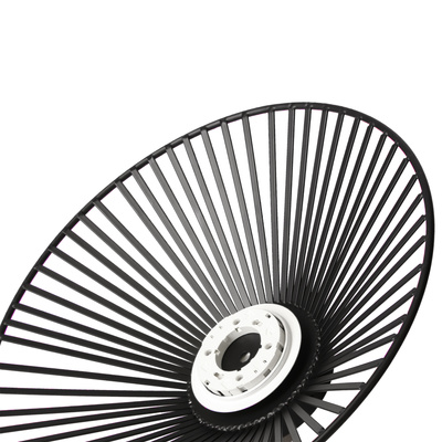 Lampa wisząca Sonte 50 czarna z białym szklanym kloszem nad stół