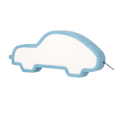 Lampka Car do pokoju dziecięcego nocna LED zintegrowana niebieska