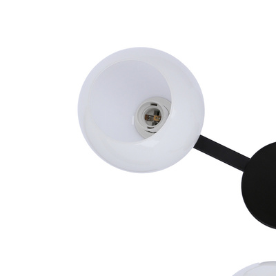 Lampa wisząca Caldera szklana potrójna kula białe klosze do salonu E27