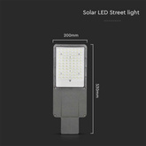 20W Lampa Uliczna LED Solarna /  Bateria: 40AH LiFePO4 / Barwa: 4000K