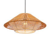 Lampa wisząca z abażurem Africa do sypialni i jadalni czarna 1xE27