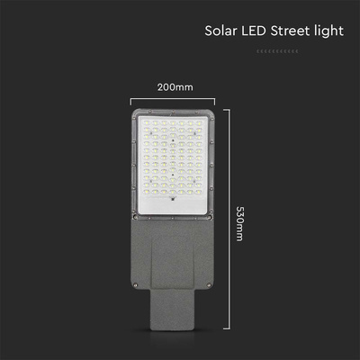 35W Lampa Uliczna LED Solarna /  Bateria: 18AH LiFePO4 / Barwa: 6500K