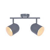 Lampa ścienna listwa 2X40W E27 szary mat AZURO 92-63212