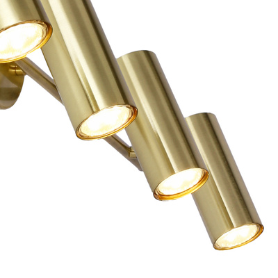 Lampa sufitowa Colly złota listwa regulowana 4-punktowa do salonu