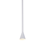 Lampa wisząca tuba Tucson biała metalowa GU10 regulowana wysokość