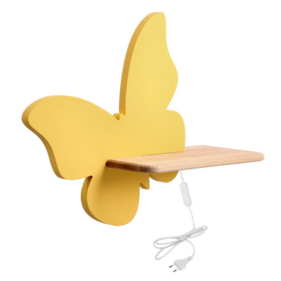 Kinkiet Butterfly IQ Kids do pokoju dziecięcego z półką LED zintegrowany
