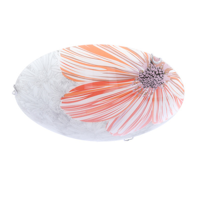 Plafon Spring okrągły czerwony 40 cm do kuchni łazienki korytarza E27
