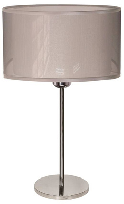 Lampka nocna Piano srebrna z abażurem 3-płomienna E14
