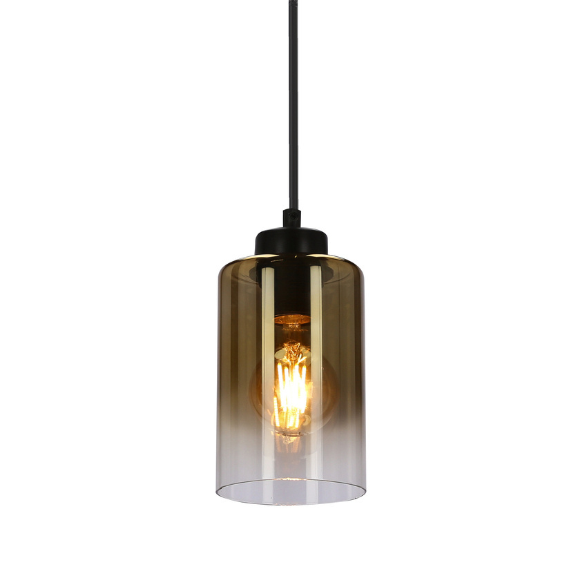 Lampa wisząca Aspra szklana tuba do kuchni i jadalni pojedyncza E27
