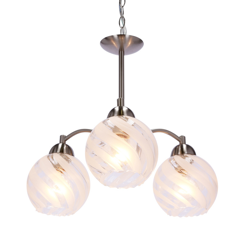 baida lampa wisząca satynowa klosz matowo transparentny 33-16409